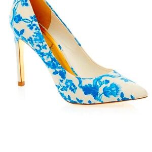Ted Baker “Something Blue”  Toile Shoes Barely Worn